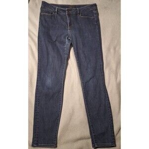 ANN TAYLOR-Curvy Fit The Skinny Jeans Women 6 Dark Wash Denim Cotton Modal Blend